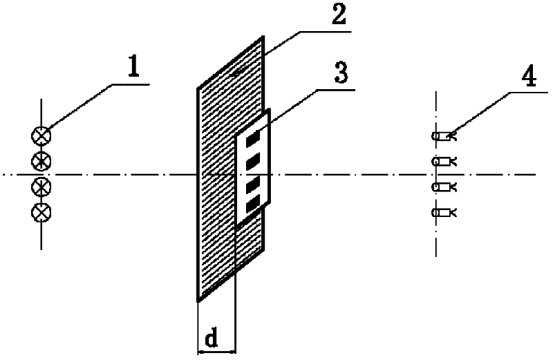 Optical grating ruler with double light sources