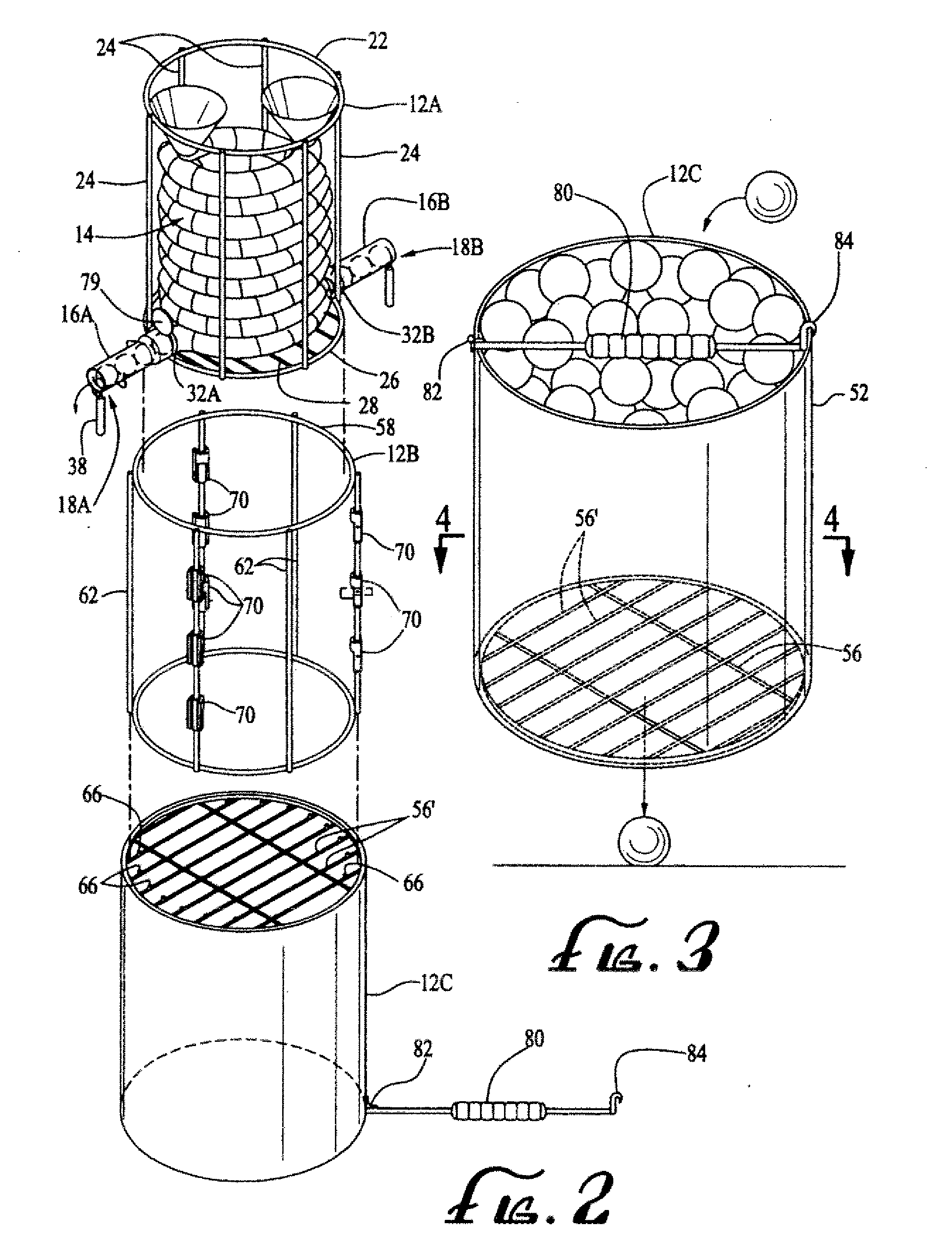 Tennis ball delivery device