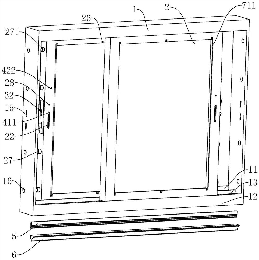 A safe type high airtight sliding window