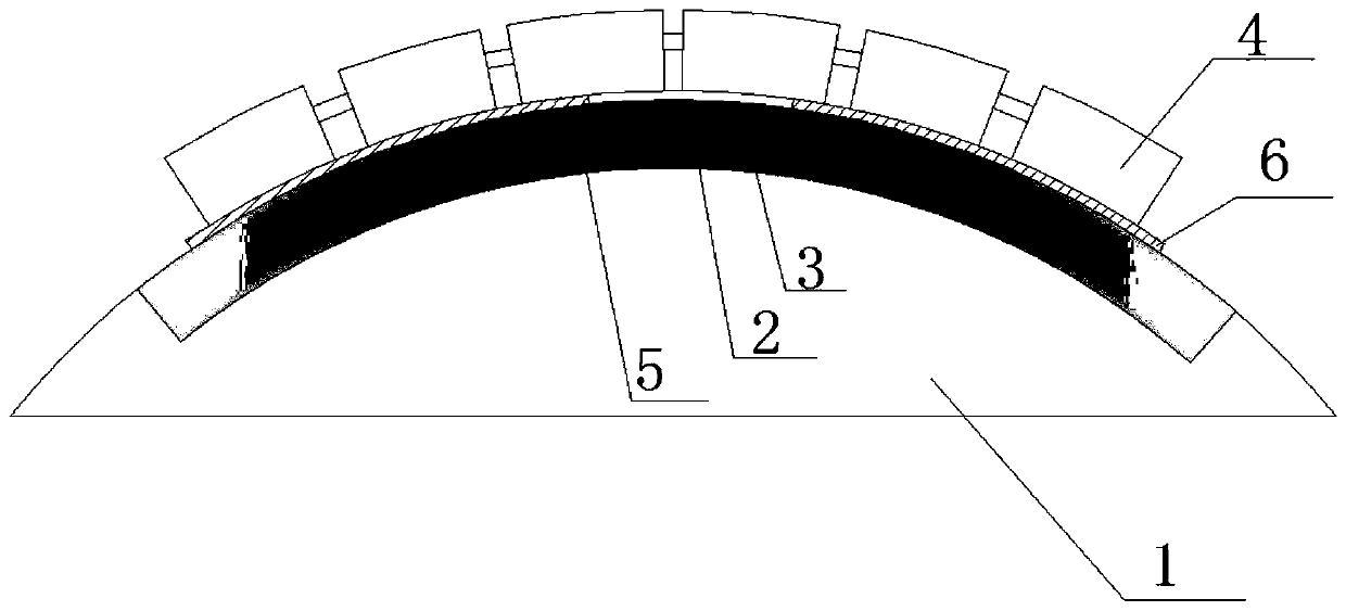 Heat insulation method for local heat treatment of curved surface part through resistance heating