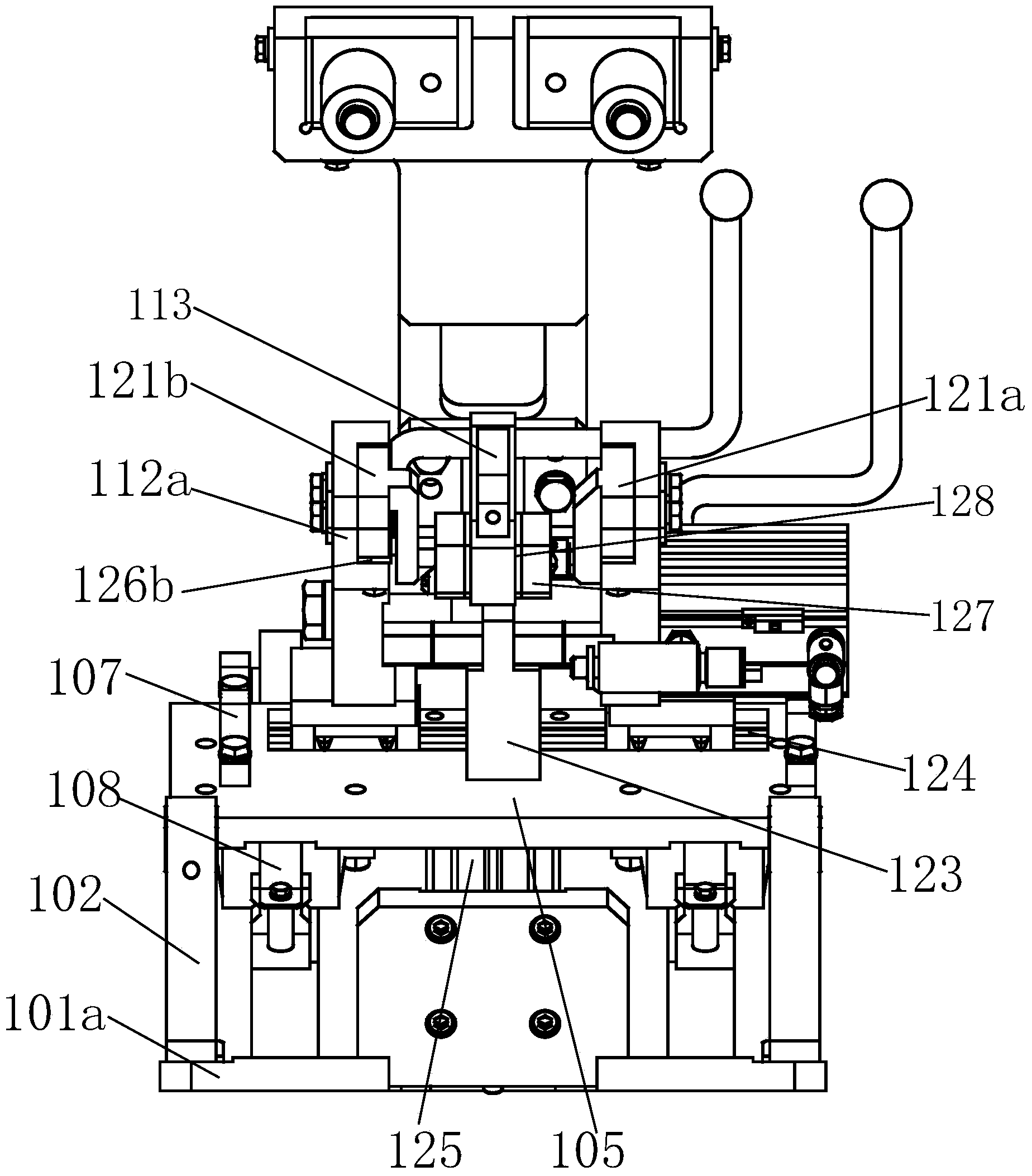 Assembly jig for steering column lower mounting support of automobile instrument board beam
