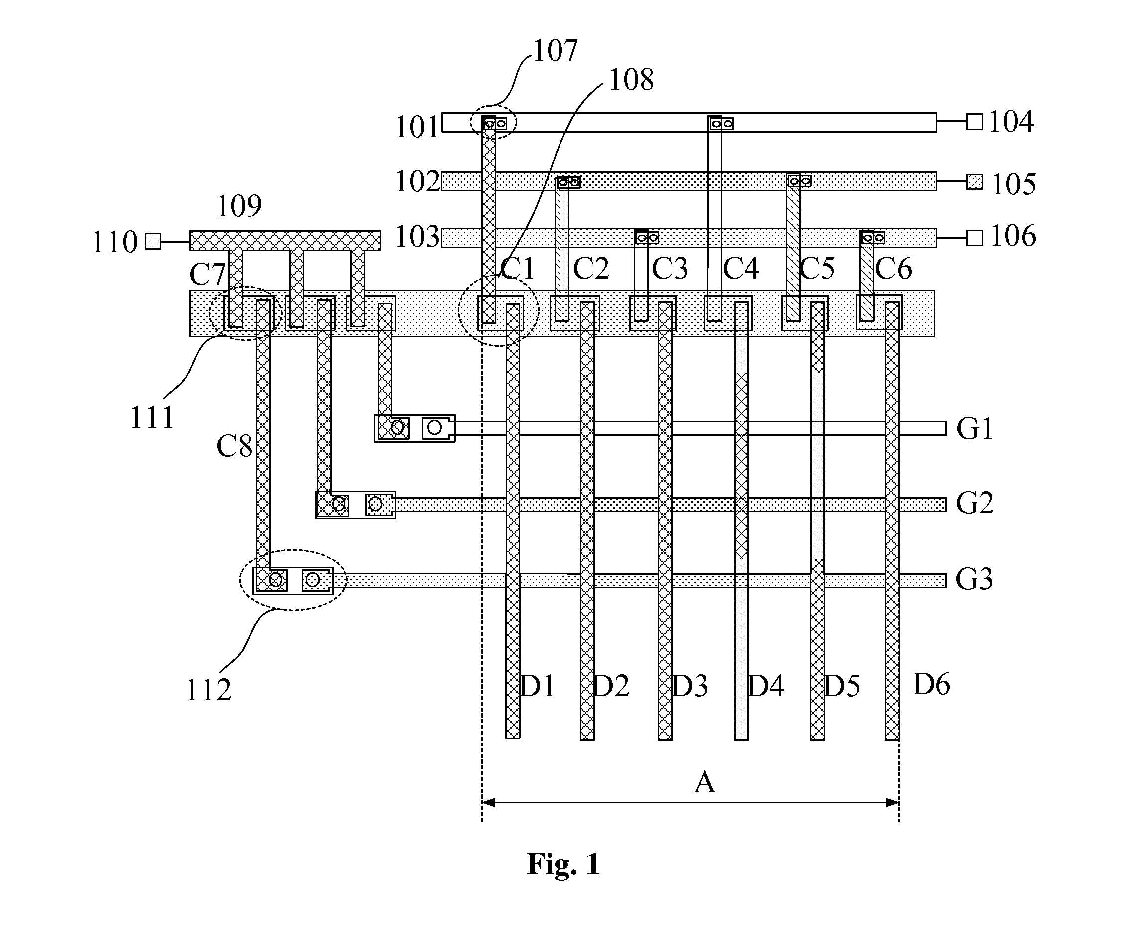 Test device for liquid crystal display device and test method thereof