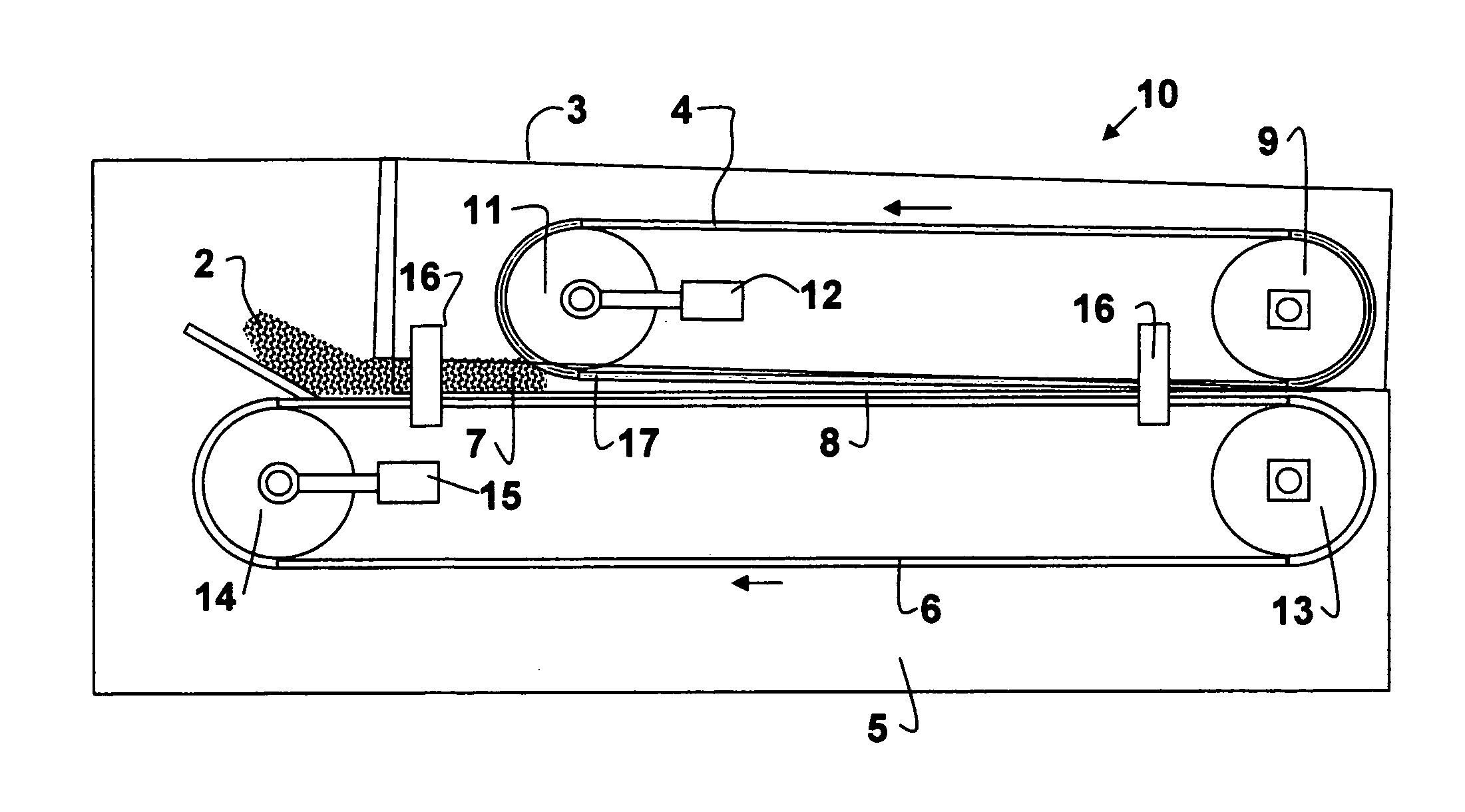 Belt press apparatus and method for high solids capture and high solids content