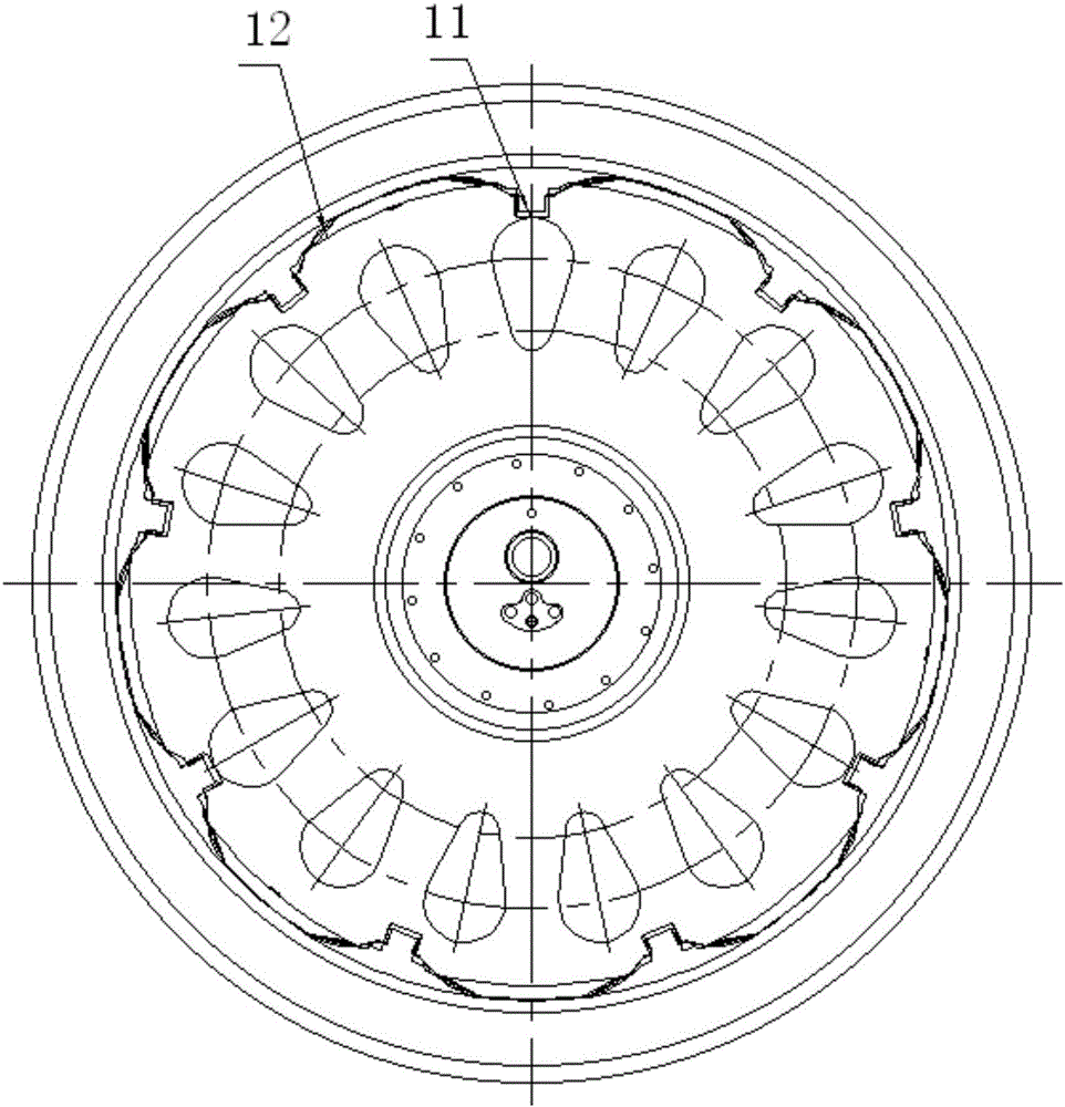 Main airplane wheel of airplane