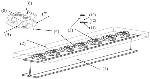 A steel-uhpc thin plate composite structure system for rapid assembly of steel plate brackets and clustered inclined nails