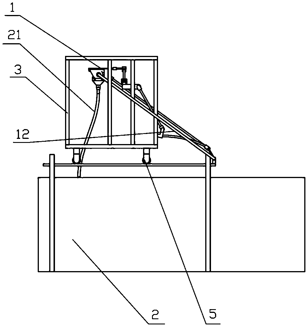 Seeding device for simulating field vibration working environment in laboratory