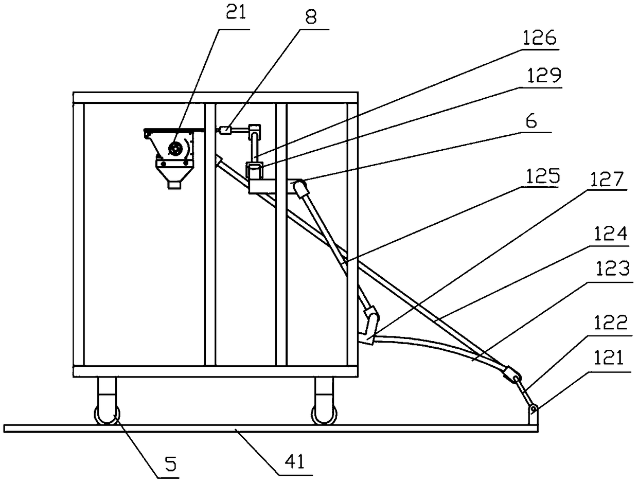 Seeding device for simulating field vibration working environment in laboratory