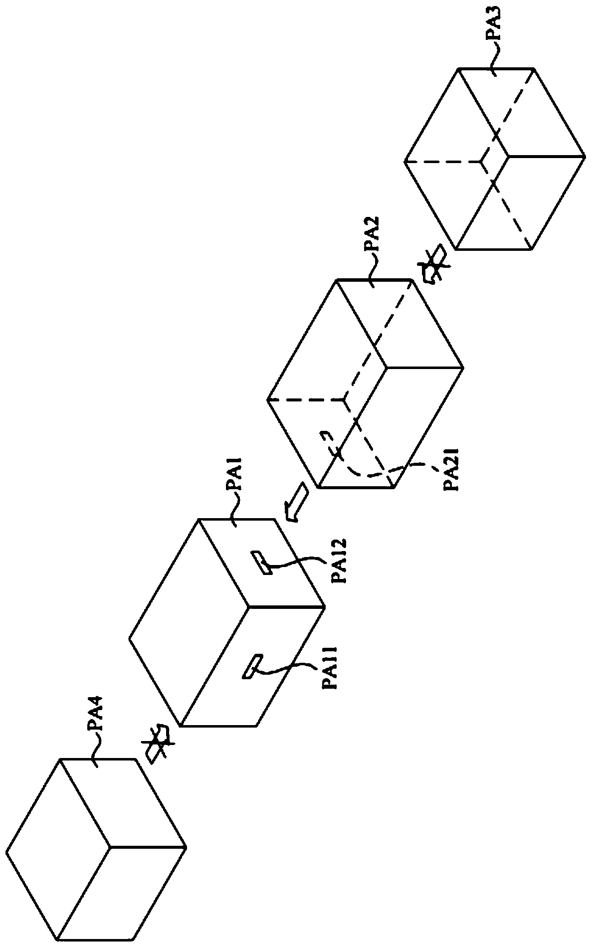 Computer device capable of being selectively assembled and connected on multiple connecting surfaces