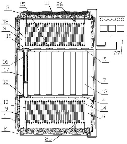 Seed crystal growth device convenient for seed crystal transplantation