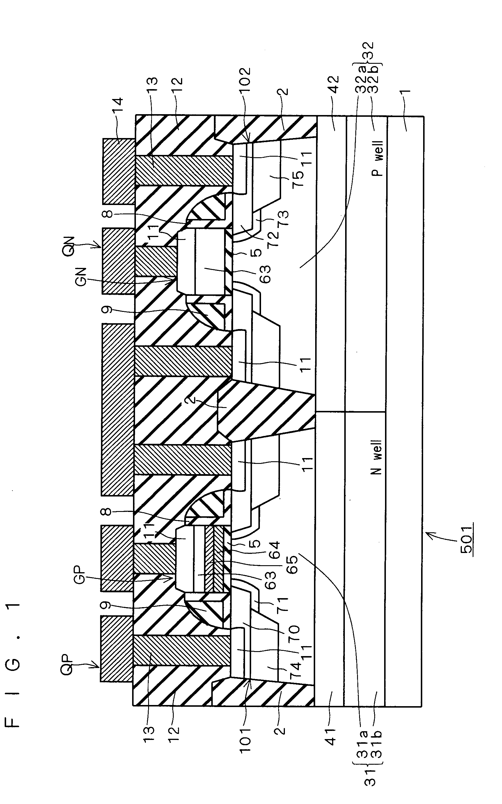 Semiconductor device which has mos structure and method of manufacturing the same