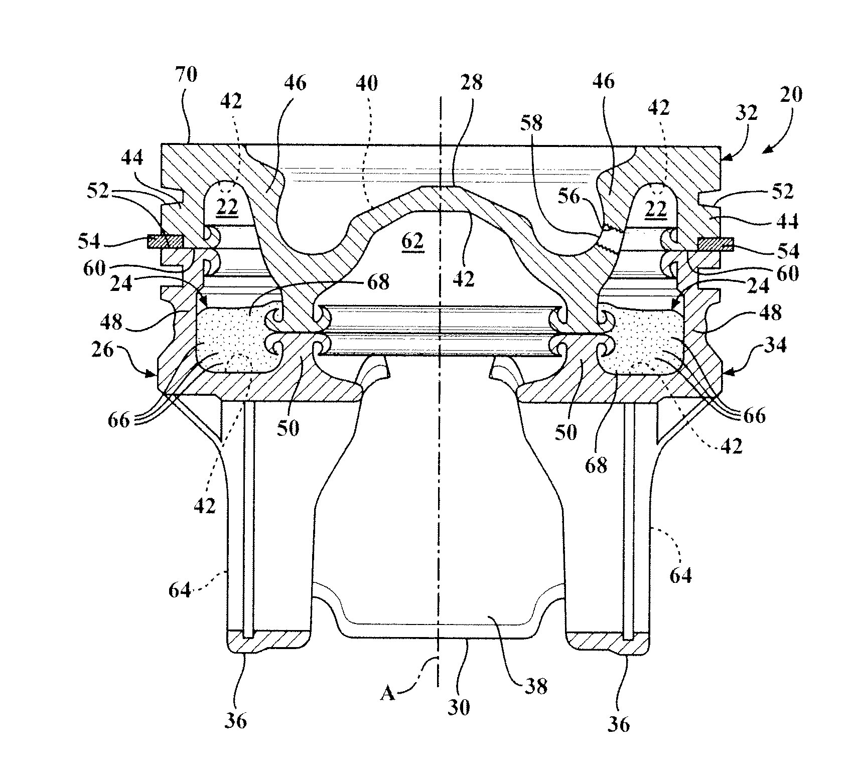 Piston With a Cooling Gallery Partially Filled With a Thermally Conductive Metal-Containing Composition