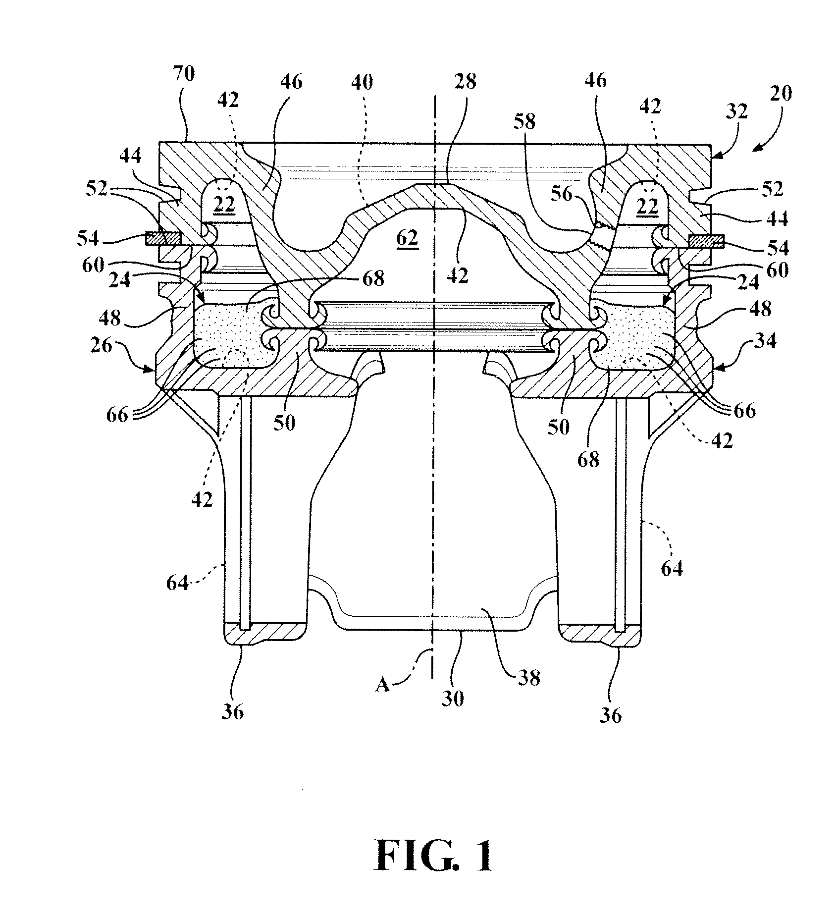 Piston With a Cooling Gallery Partially Filled With a Thermally Conductive Metal-Containing Composition