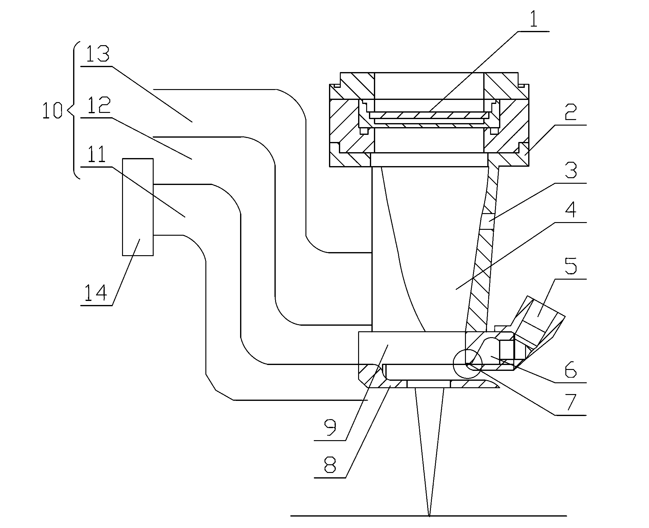 Transverse air curtain for laser welding and use method thereof