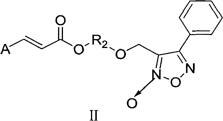 Aromatic acid pro-drug with nitrogen monoxide donor, and preparation method and application thereof