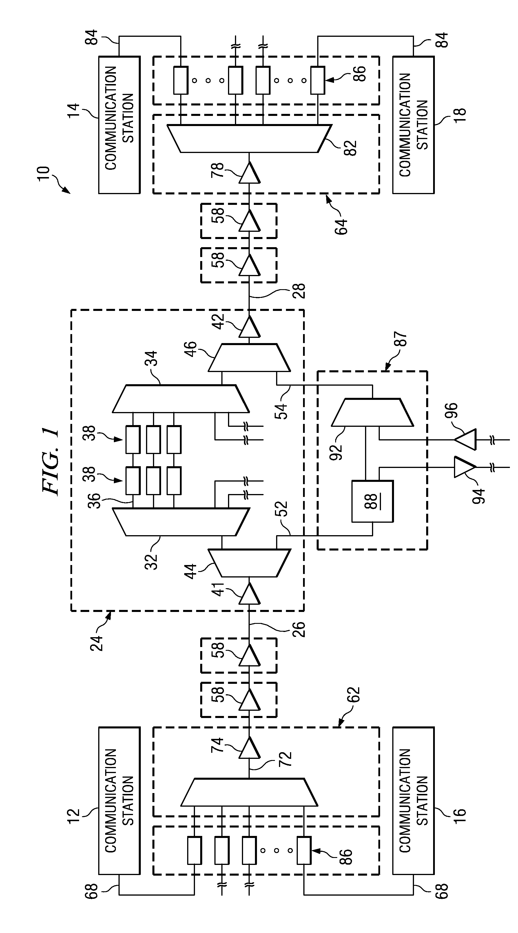 Optical network regenerator bypass module and associated method
