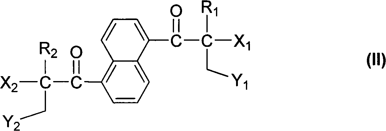 Double functionalized aromatic ketone compounds and photoinitiator containing same