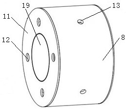 Liquid cooling impact arch-shaped magnetic flux adjusting device