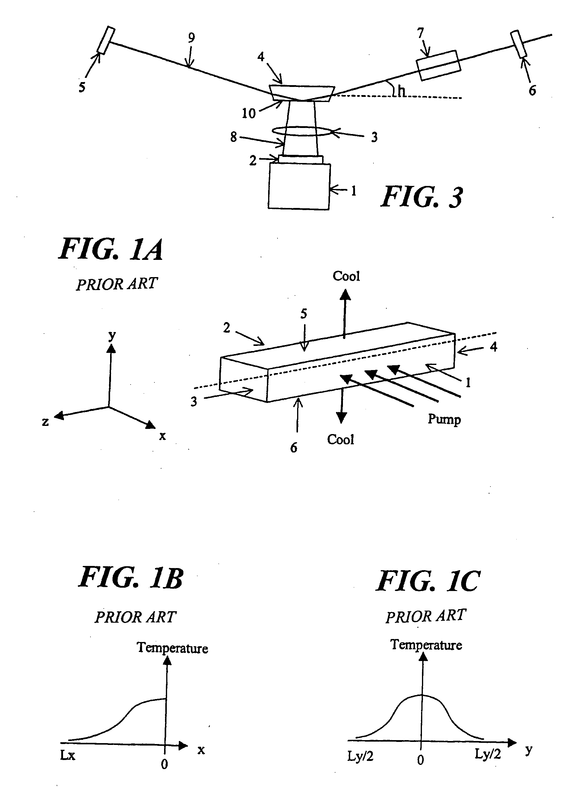 Side-pumped solid-state laser source, and pumping process for a solid-state laser source