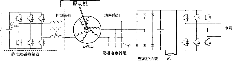 Wind power generation system for direct-drive dual stator-winding induction generator