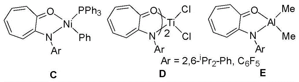 Cycloheptatriene-structure-containing aluminium compound catalysts, synthesis thereof and uses of the catalysts