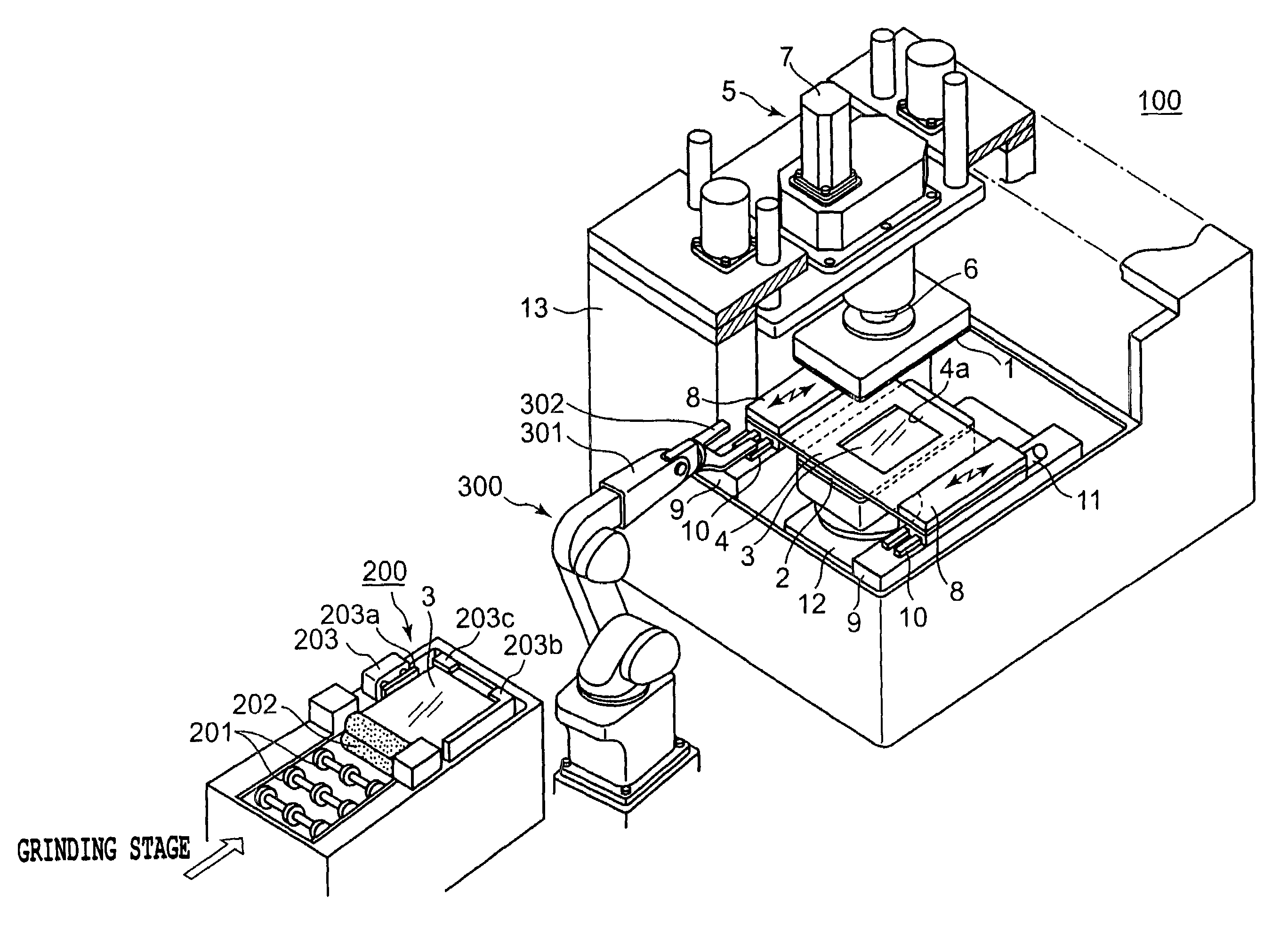 Equipment and method for polishing both sides of a rectangular substrate