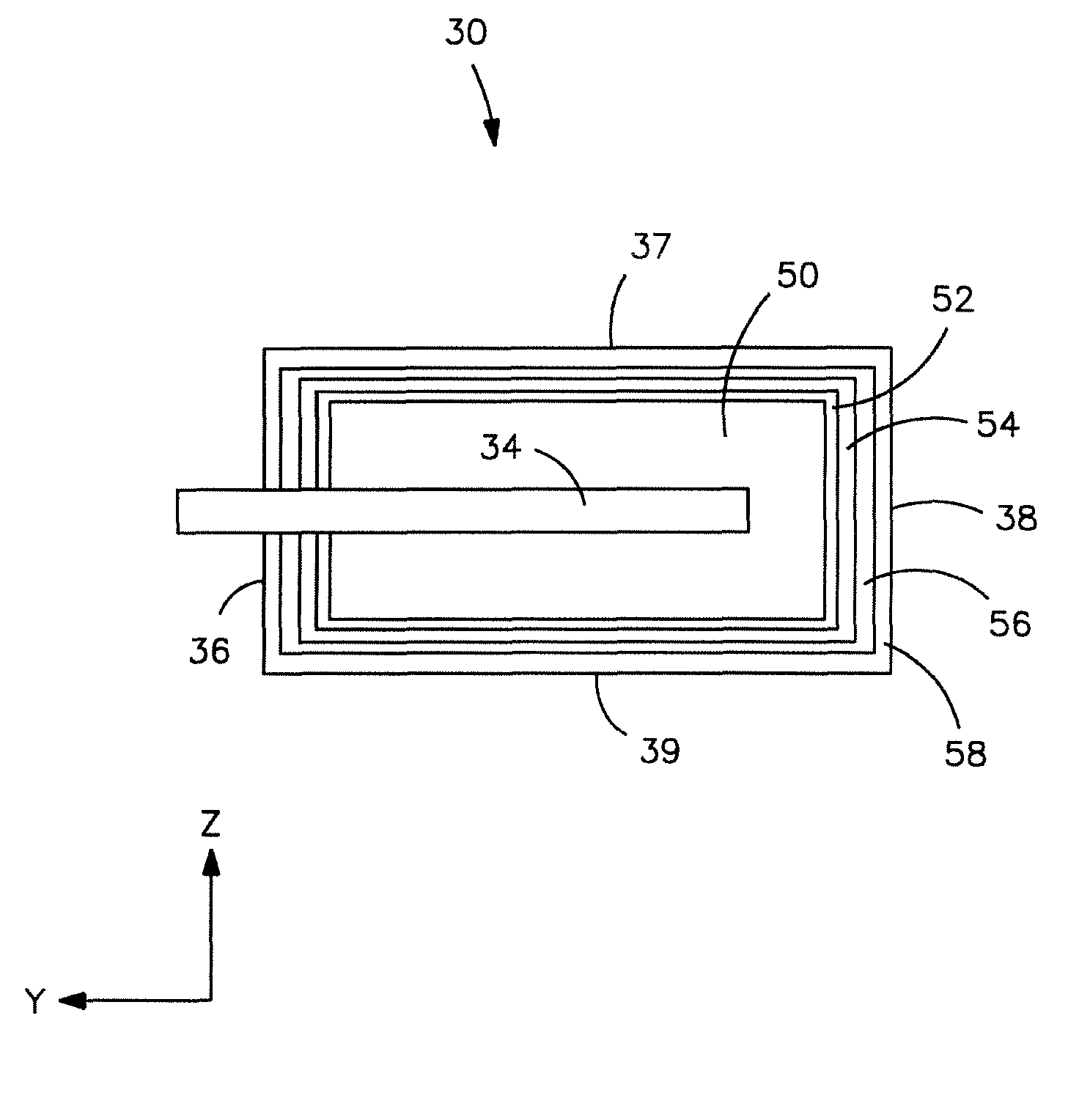 Sintered anode pellet etched with an organic acid for use in an electrolytic capacitor