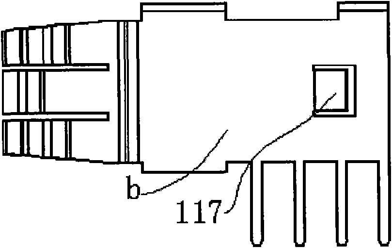 Irregularly-arrayed multiple-contact large-current elastic contact terminal