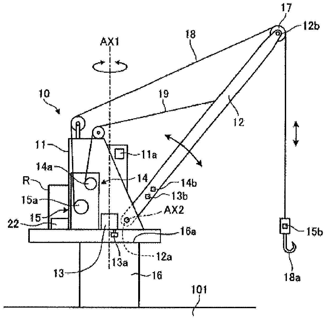 State judging method and device of deck crane and deck crane system
