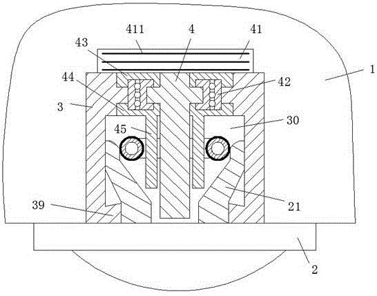 Novel LED lamp fixing device