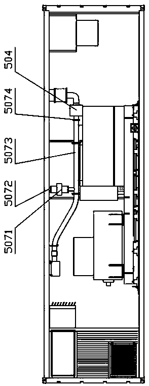 Box-type machine room of coke oven gas internal combustion generator set and safety protection method thereof