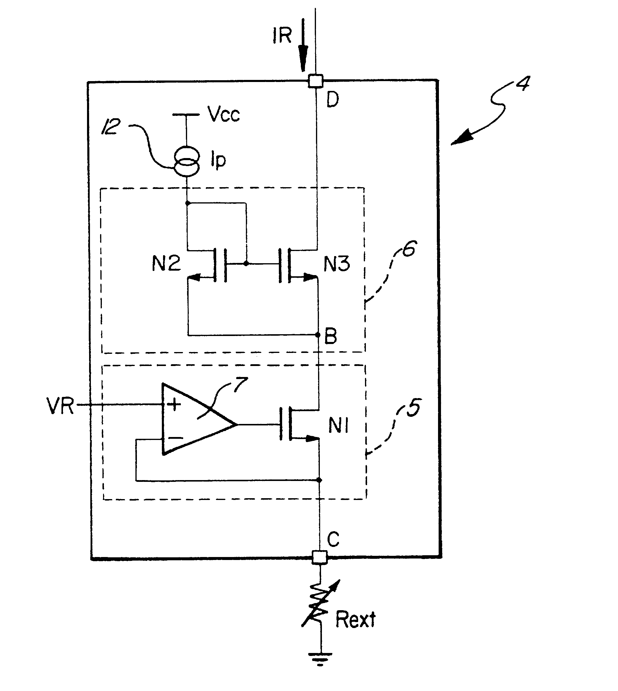 Current limitation programmable circuit for smart power actuators