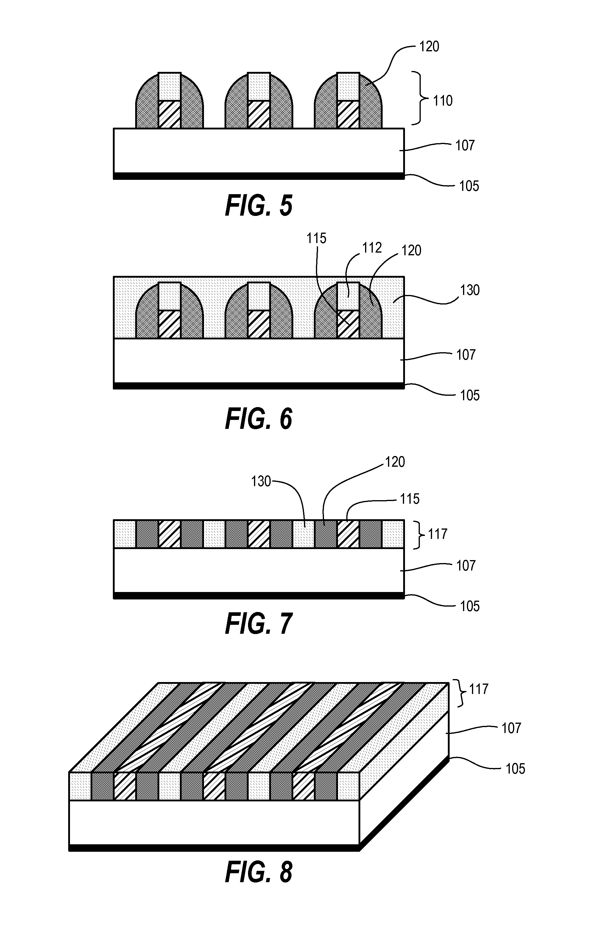 Method for multiplying pattern density by crossing multiple patterned layers