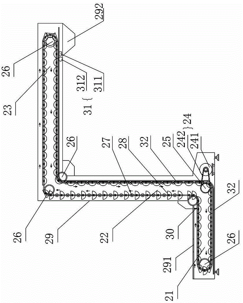 Automatic sampling system with Z-type conveying devices