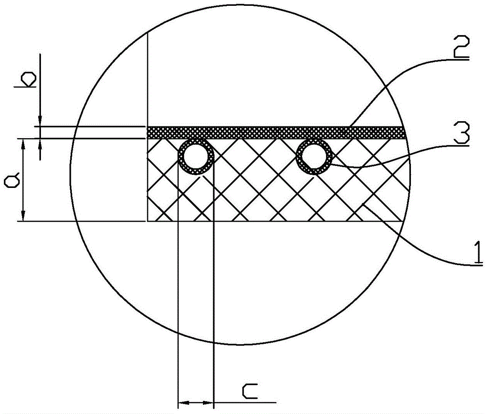 A kind of fiberglass-steel-lined plastic pipe and its production method