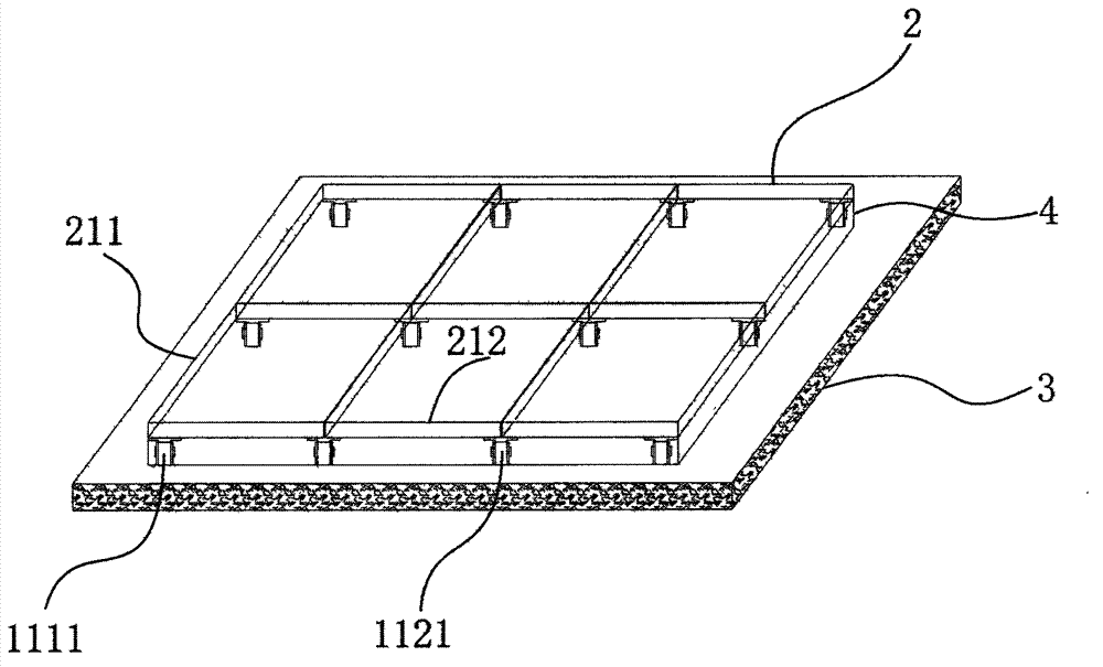 Support, paving method for ground stone and cement mortar stirring and conveying all-in-one machine