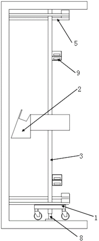 Wall plastering device and work method of same