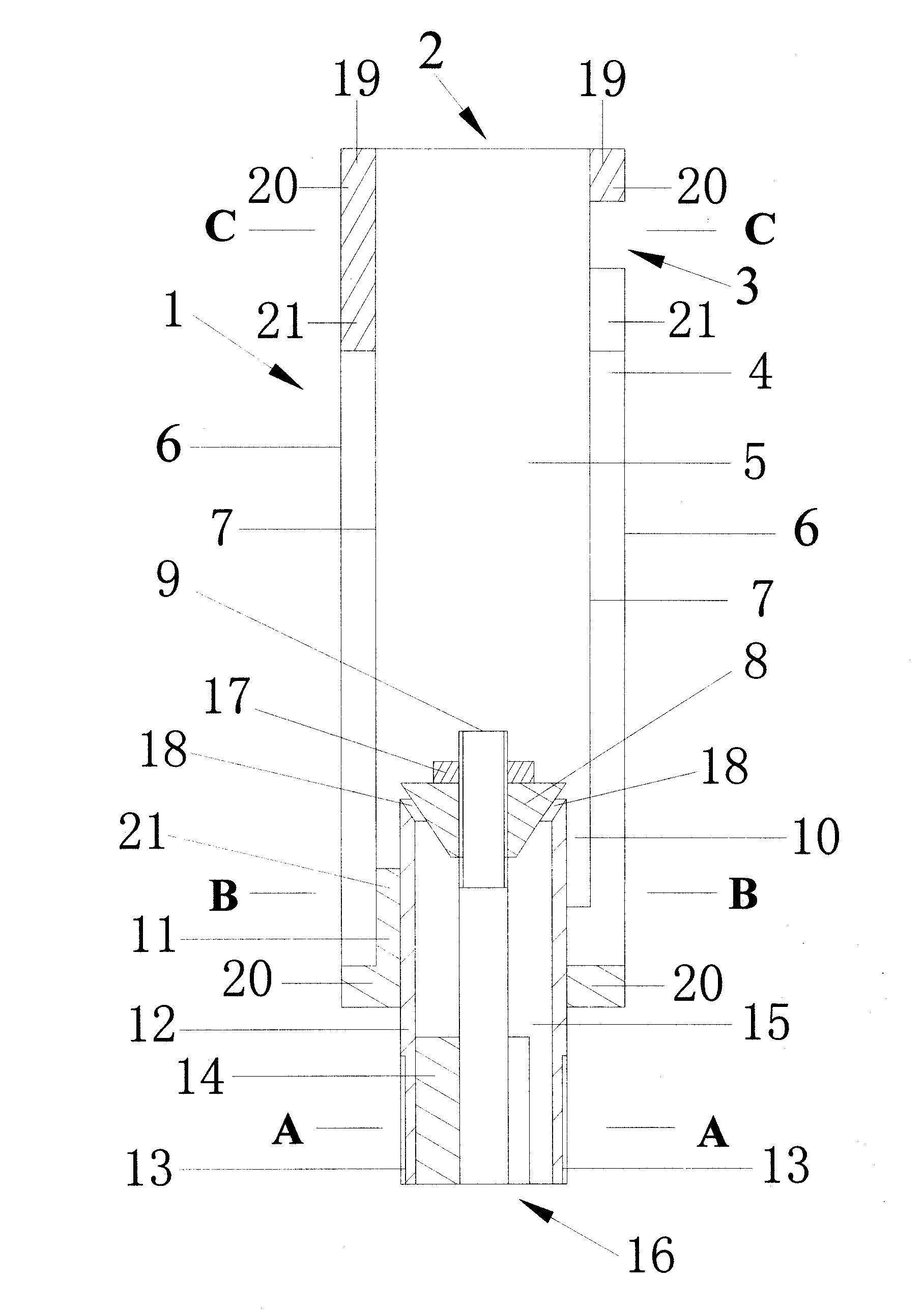 Fountain aeration spray head and manufacture method and use method thereof