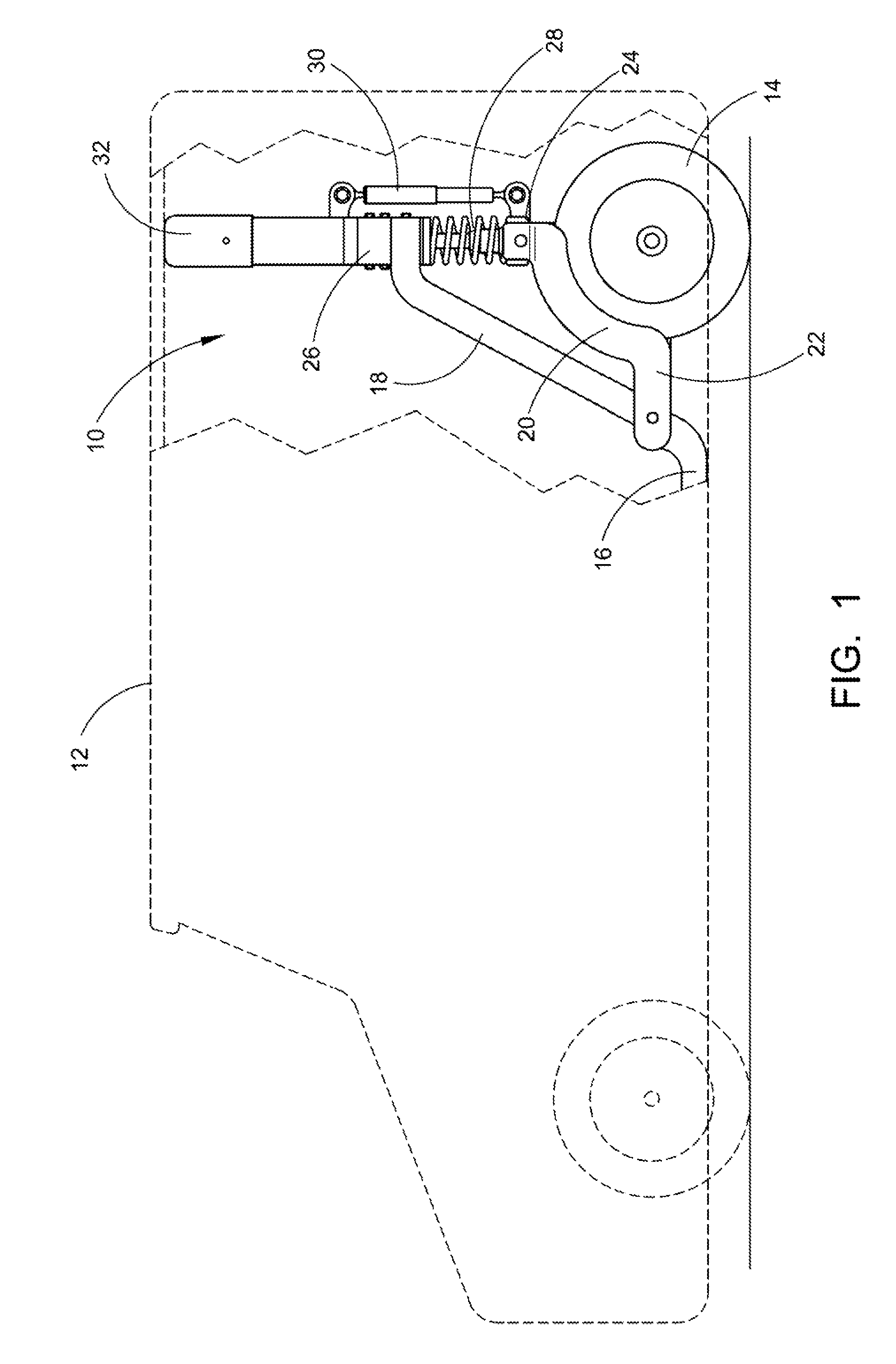 Raised axle and suspension system