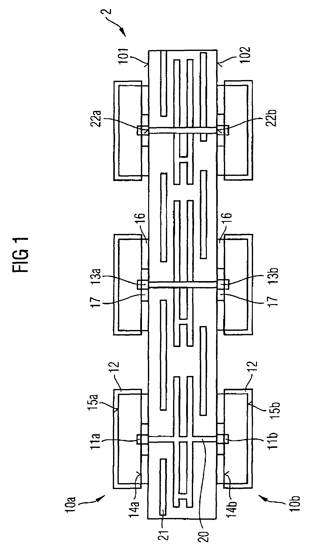 Semiconductor device with semiconductor components connected to one another