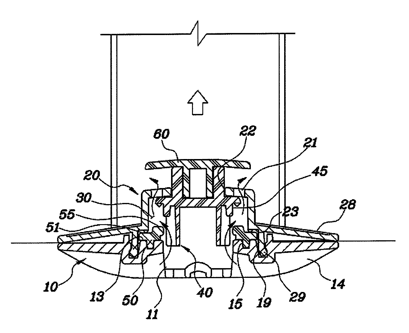 Air discharge valve for a bedclothes compressing-and-storing bag