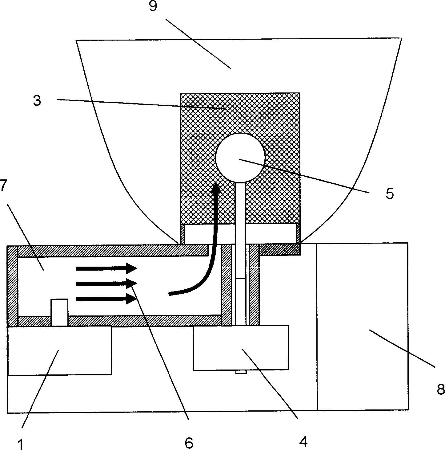 Light installation of microwave sulfur lamp