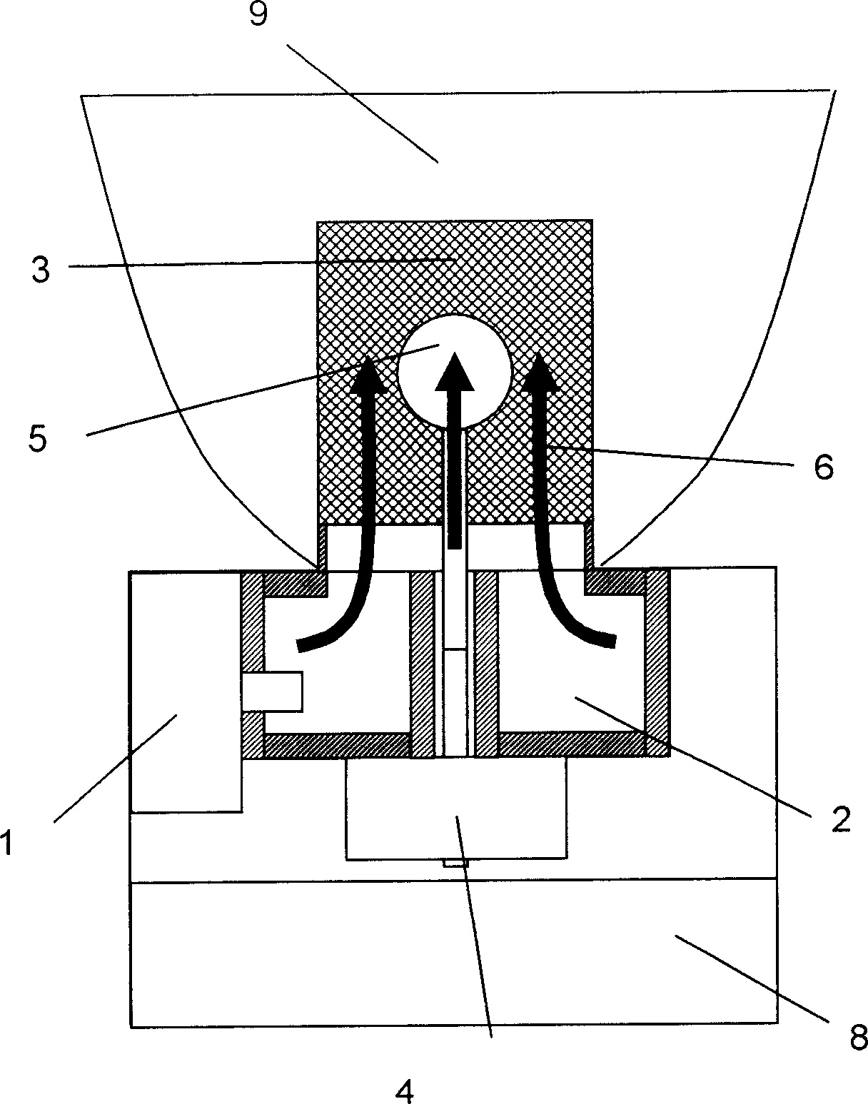 Light installation of microwave sulfur lamp