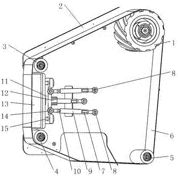 Six-degree-of-freedom posture compensation device for abrasive belt grinding unit