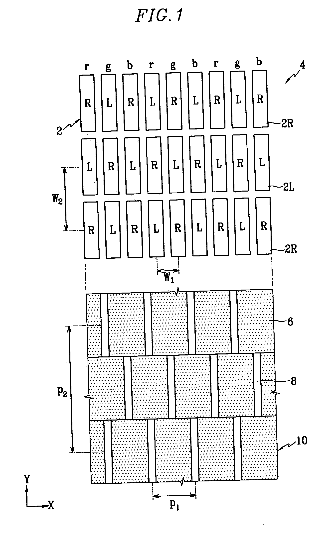 Parallax barrier and three-dimensional display device using the same