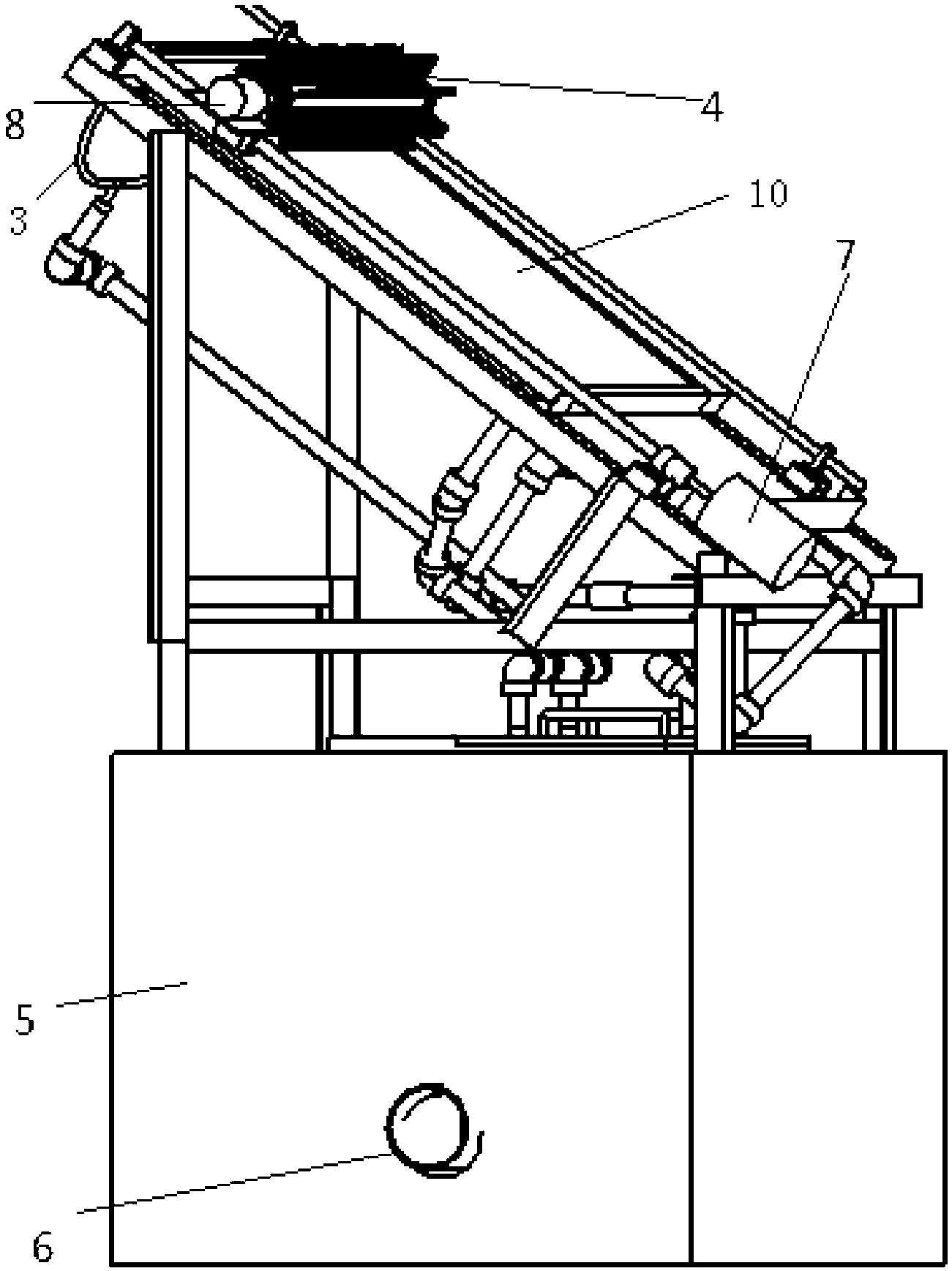 Dedusting and cooling integrated device of solar photovoltaic panel