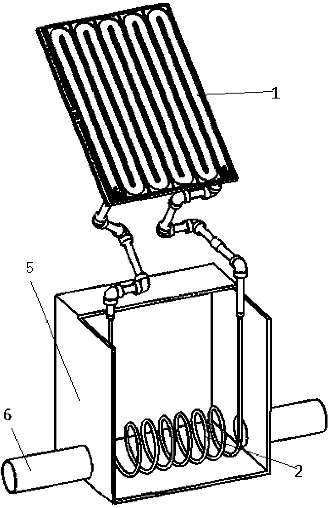 Dedusting and cooling integrated device of solar photovoltaic panel