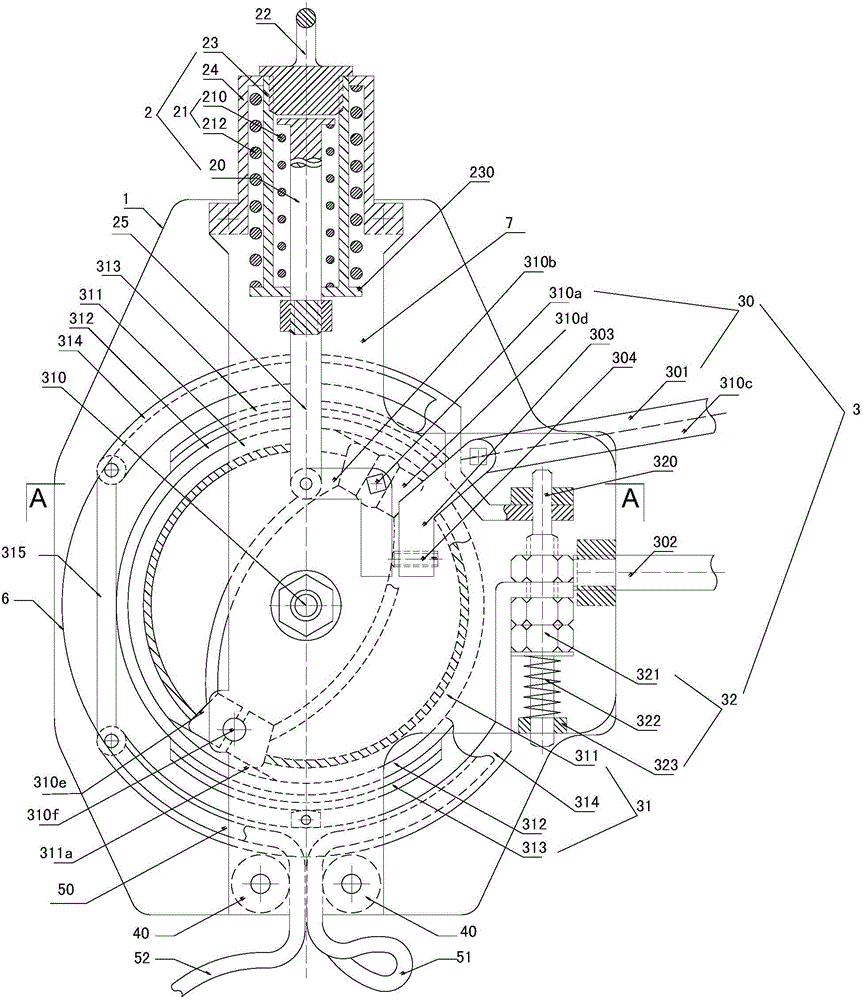 Double-brake back-and-forth controllable descent control device