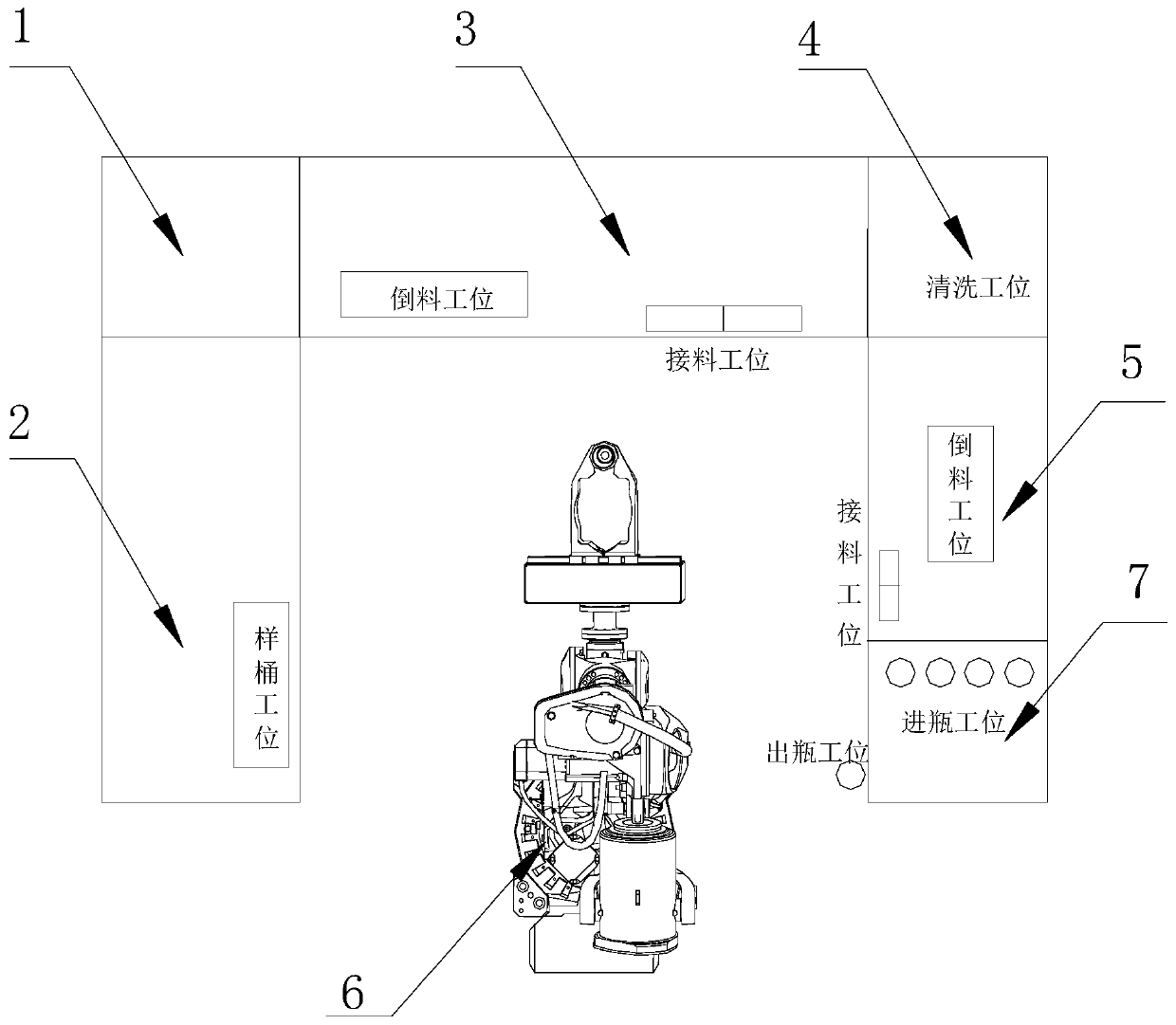 Container cleaning method of robot sample preparation system and robot sample preparation system