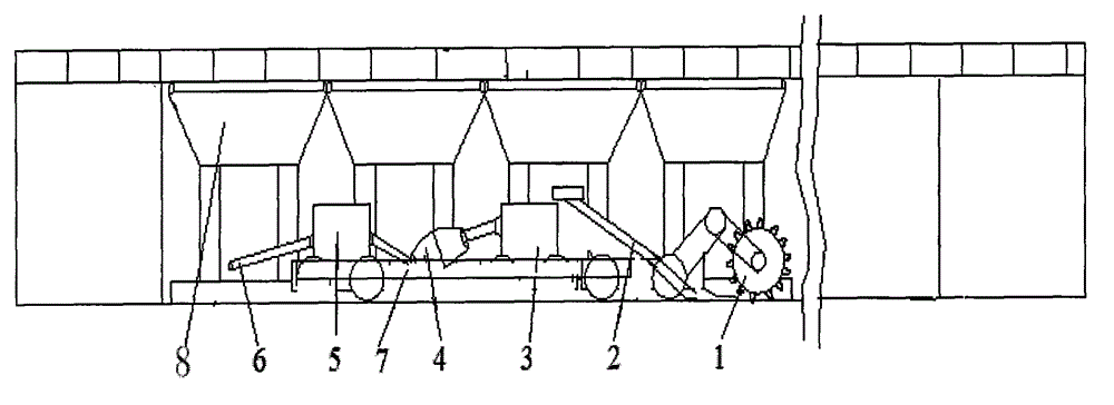 Method for performing coal mining and gangue cementation stripe filling simultaneously