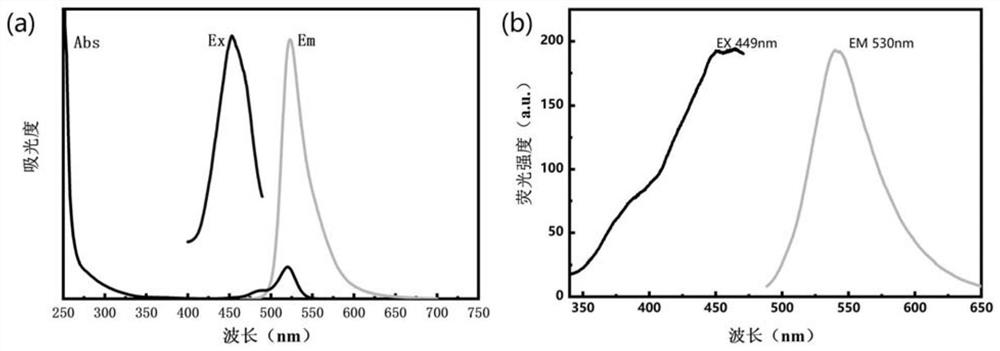 Preparation method of composite fluorescent hydrogel and application of composite fluorescent hydrogel in detection of iron ions in water